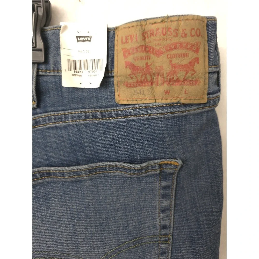 Levi's Men's B&T 541 Athletic‎ Taper Stretch Dark Raw Wash Jeans Size W54 X L32